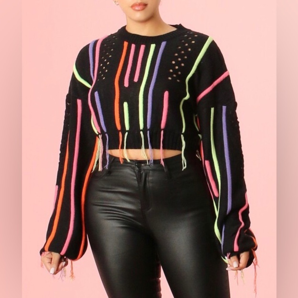COLOR ME CROPPED SWEATER